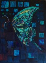 Butterfly Wing With Squares